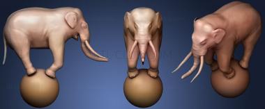 3D мадэль Цирковой слон (STL)